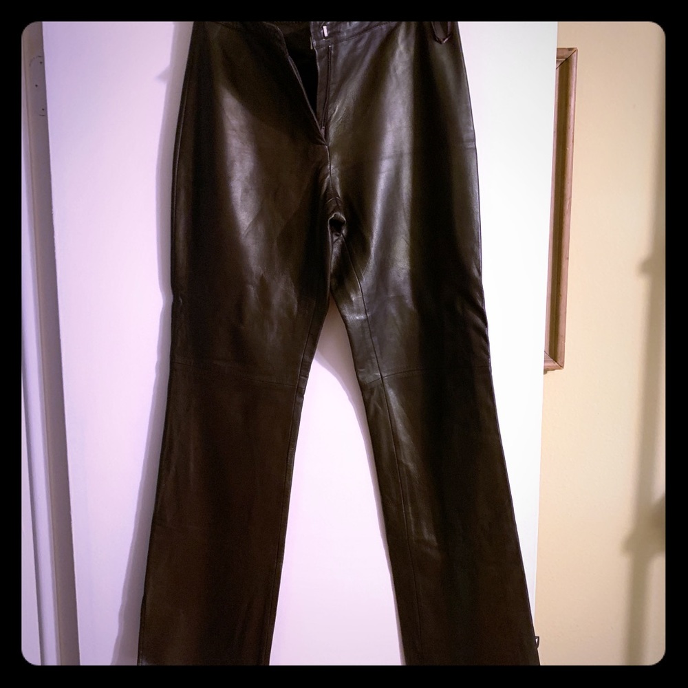 Dark Brown leather pants